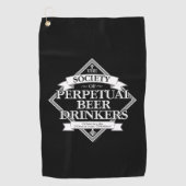 Serviette De Golf Société des boissons de bière perpétuelle serviett (Devant)