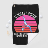 Serviette De Golf Soeur Gymnaste (En situation)