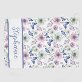Serviette De Golf Soft Botanical Butterfly Golf Towel – Personalized (Horizontal)