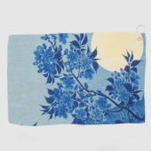 Serviette De Golf Soirée Lune Arbre Bleu Lune (Horizontal)