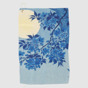 Serviette De Golf Soirée Lune Arbre Bleu Lune