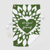 Serviette De Golf Sois Douce Toi-Même (En situation)