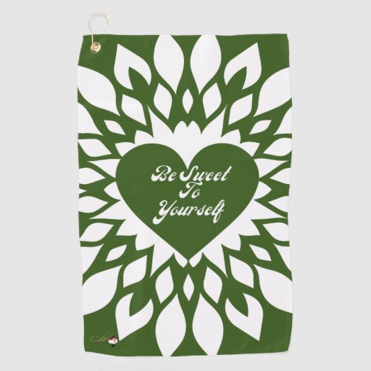 Serviette De Golf Sois Douce Toi-Même (Devant)