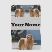 Serviette De Golf Soleil doré (Devant)