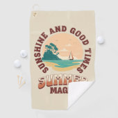 Serviette De Golf Soleil et bons moments - magie d'été (En situation)