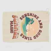 Serviette De Golf Soleil et bons moments - magie d'été (Horizontal)
