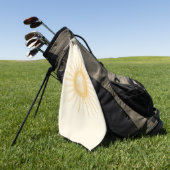 Serviette De Golf Soleil Jaune Orange (Vert)
