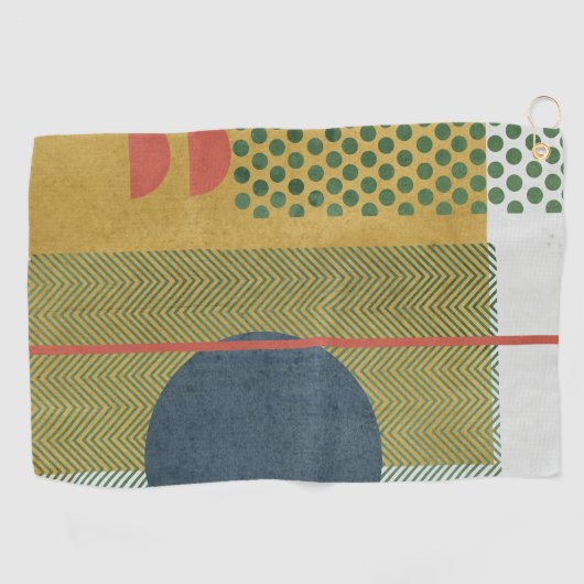 Serviette De Golf Soleil Rouge IV (Horizontal)