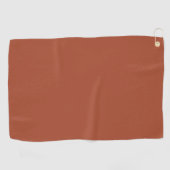 Serviette De Golf Solide Burnt Orange (Horizontal)