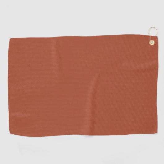 Serviette De Golf Solide Burnt Orange (Horizontal)