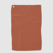 Serviette De Golf Solide Burnt Orange (Devant)