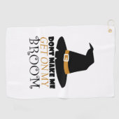 Serviette De Golf Sorcière à Halloween (Horizontal)