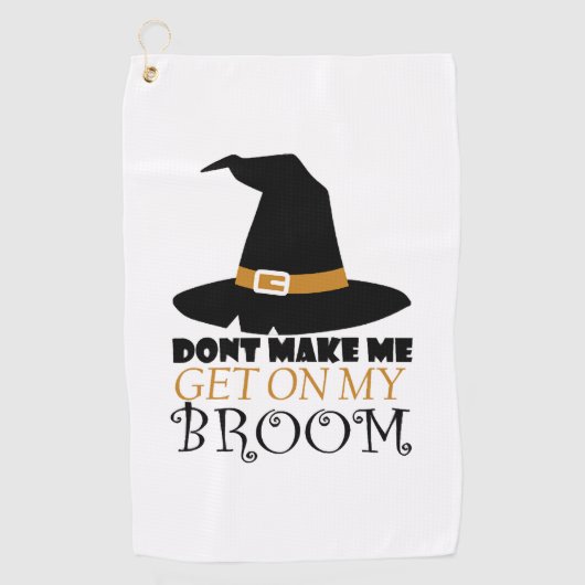 Serviette De Golf Sorcière à Halloween (Devant)