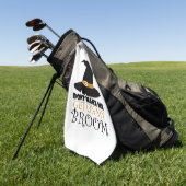 Serviette De Golf Sorcière à Halloween (Vert)