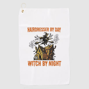 Serviette De Golf Sorcière Coiffeuse Halloween Vintage Chemise de Sa