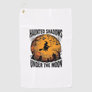 Serviette De Golf Sorcière de Lune d'Halloween Chemise de Nuit Vinta