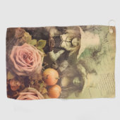 Serviette De Golf Sorcière Halloween Vintage (Horizontal)