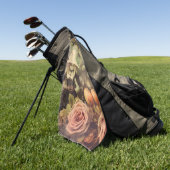 Serviette De Golf Sorcière Halloween Vintage (Vert)