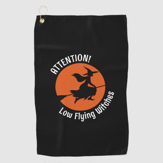 Serviette De Golf Sorcière sur chambre (Devant)