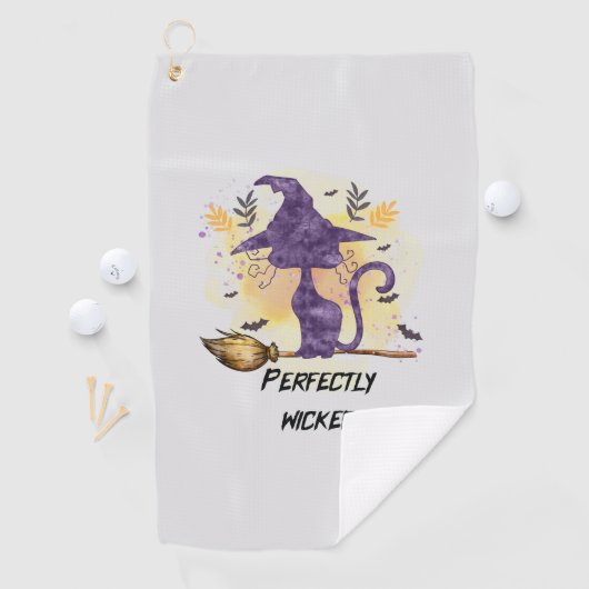 Serviette De Golf Sorcières fous (En situation)