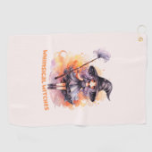 Serviette De Golf Sorcières lunaires (Horizontal)