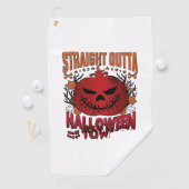 Serviette De Golf Sortis d'Halloween Town Fantômes de citrouille rou (En situation)
