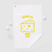 Serviette De Golf Souhaitez-vous gouda chance amusant pun au fromage (En situation)