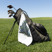 Serviette De Golf Soulèvement de chatons zombies (Vert)