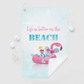 Serviette De Golf Souris Mignonne  Plage Élégante (En situation)