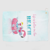 Serviette De Golf Souris Mignonne  Plage Élégante (Horizontal)