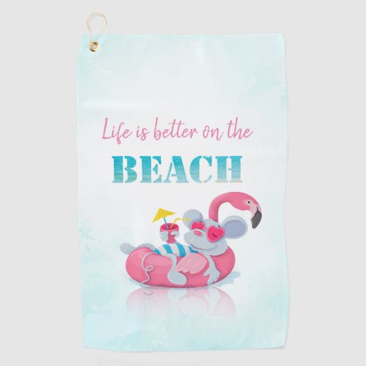 Serviette De Golf Souris Mignonne  Plage Élégante (Devant)
