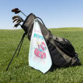 Serviette De Golf Souris Mignonne  Plage Élégante (Vert)