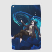 Serviette De Golf Sous l'eau avec Plesiosaurus (Devant)