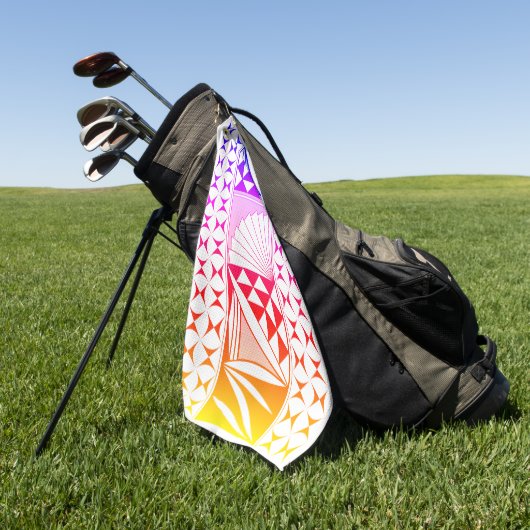 Serviette De Golf Southwest Native Sunrise in Rainbow (Vert)