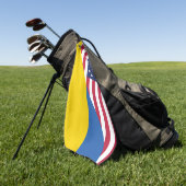 Serviette De Golf Soutien américain à l'Ukraine Sherpa Blanket (Vert)