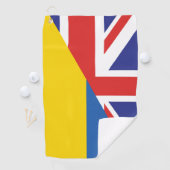 Serviette De Golf Soutien britannique à l'Ukraine Sherpa Blanket (En situation)