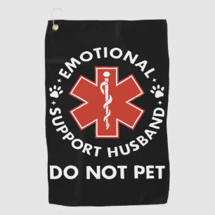 Serviette De Golf Soutien émotionnel Mari ne pas animal de compagnie