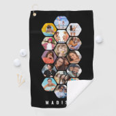 Serviette De Golf Souvenirs de golf multi-photo personnalisés (En situation)