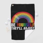 Serviette De Golf Soyez vous-même Ils régleront le Gay pride arc-en- (En situation)