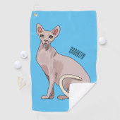 Serviette De Golf Sphynx cat (En situation)