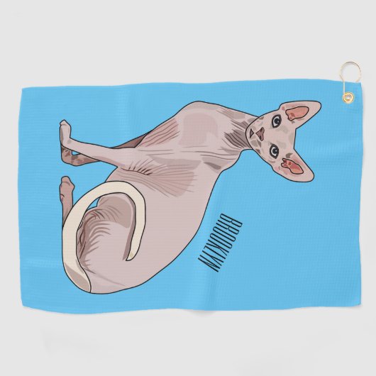 Serviette De Golf Sphynx cat (Horizontal)