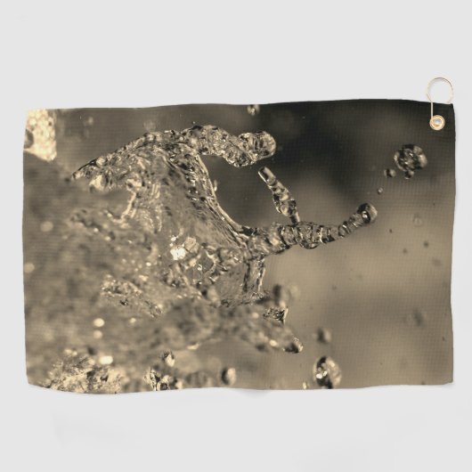Serviette De Golf Splash d'or (Horizontal)