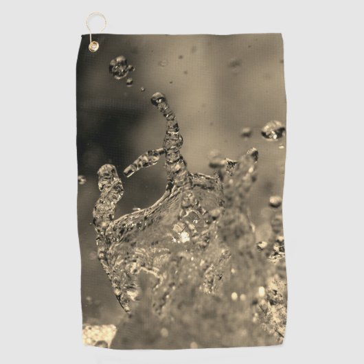 Serviette De Golf Splash d'or (Devant)