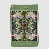 Serviette De Golf Spring Crabapple Blossoms Abstract Personalized (Devant)