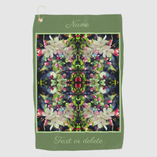 Serviette De Golf Spring Crabapple Blossoms Abstract Personalized