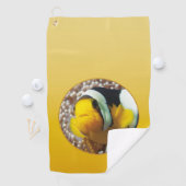 Serviette De Golf SPRING MOOD – Soft Yellow | deep to light | (En situation)