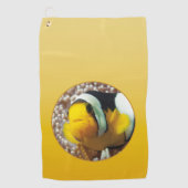 Serviette De Golf SPRING MOOD – Soft Yellow | deep to light | (Devant)