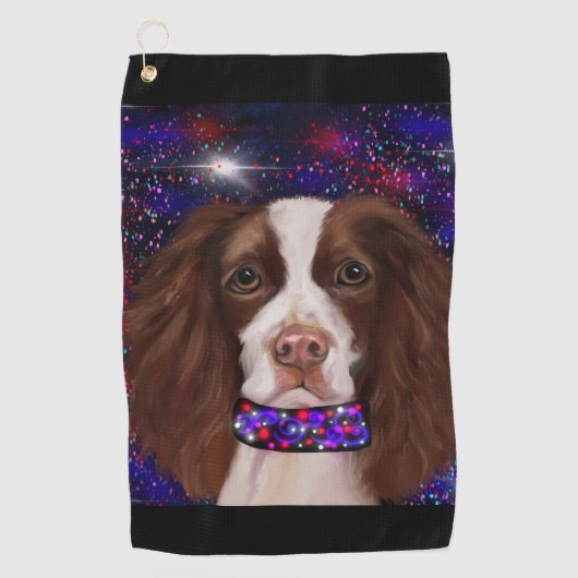 Serviette De Golf Springer Spaniel anglais (Devant)