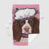 Serviette De Golf Springer Spaniel anglais (En situation)
