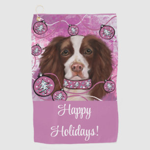 SERVIETTE DE GOLF SPRINGER SPANIEL ANGLAIS
